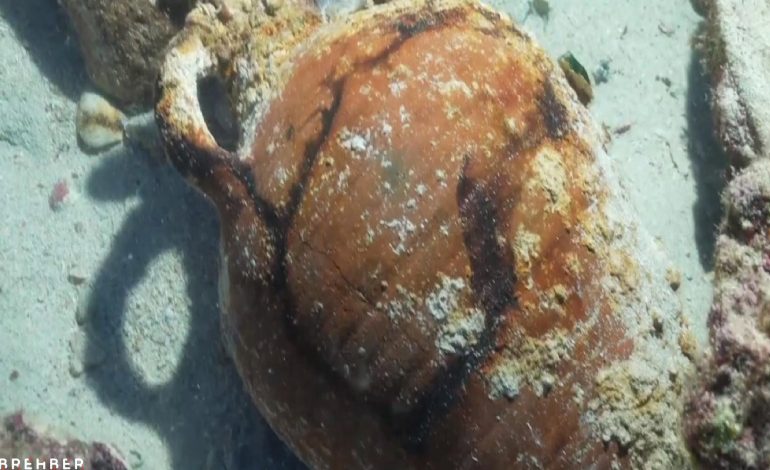 Açılmamış 1100 yıllık amfora bulundu: İçinde zeytin çekirdekleri, zeytinyağı, şarap veya balık sosu olabilir