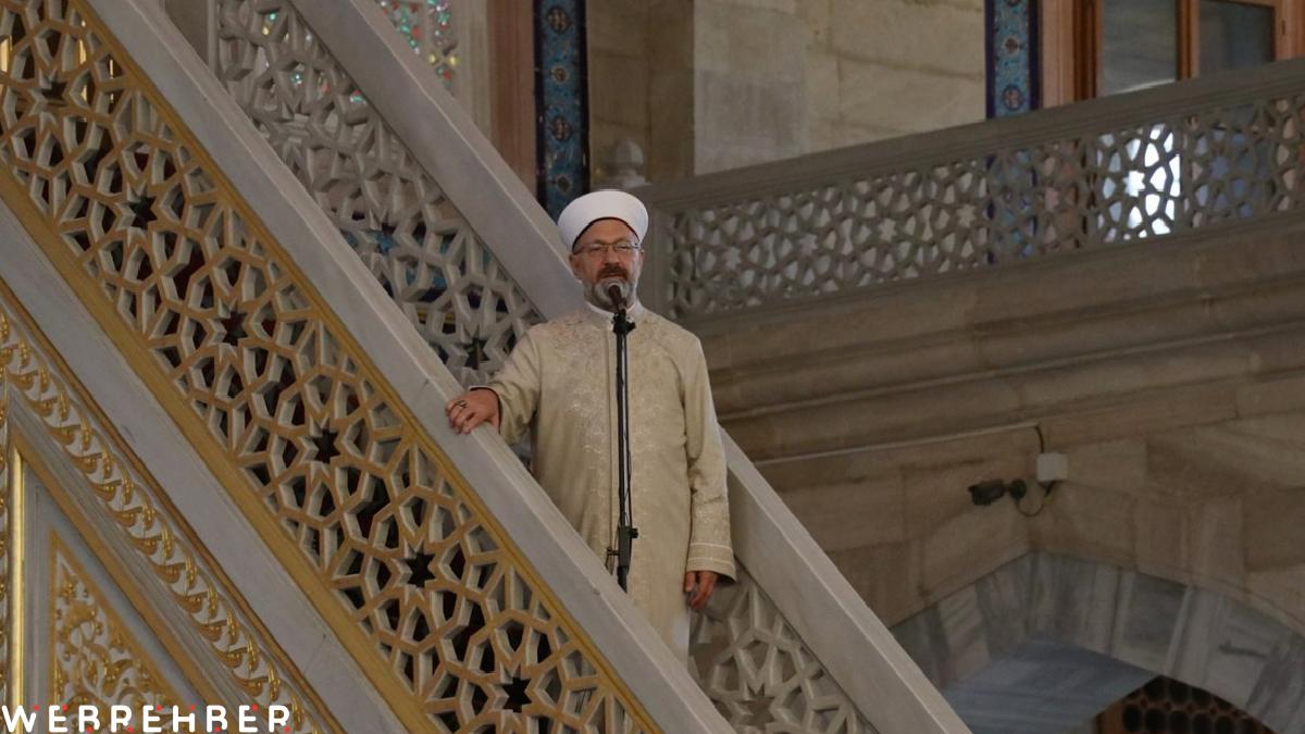 Adana’da Diyanet İşleri Başkanı Ali Erbaş, hutbe irat etti