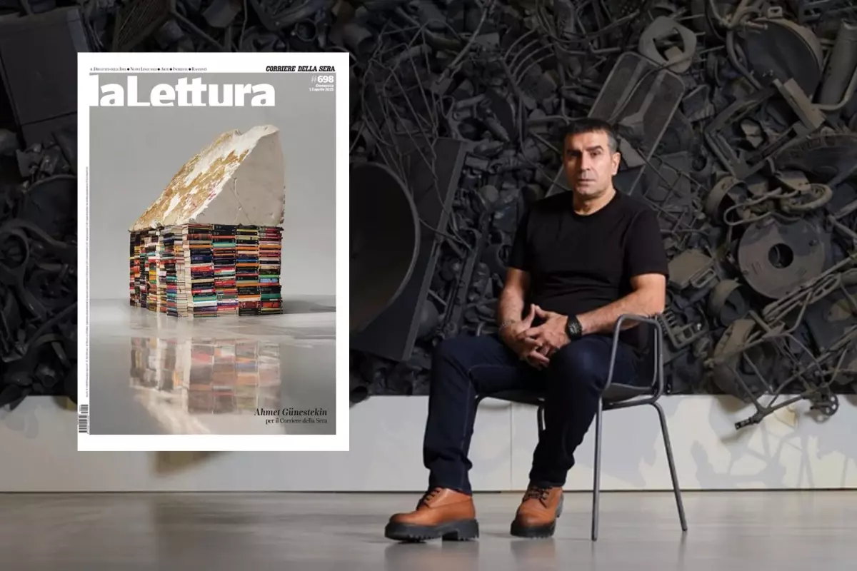 Ahmet Güneştekin’in ‘Alfabe Lahitleri’ Corriere Della Sera’nın kapağında