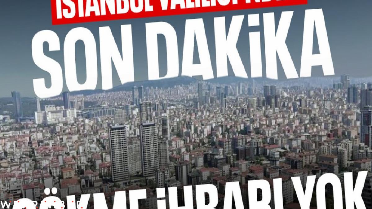 Ali Yerlikaya: İstanbul’da çöken bina ihbarı yok