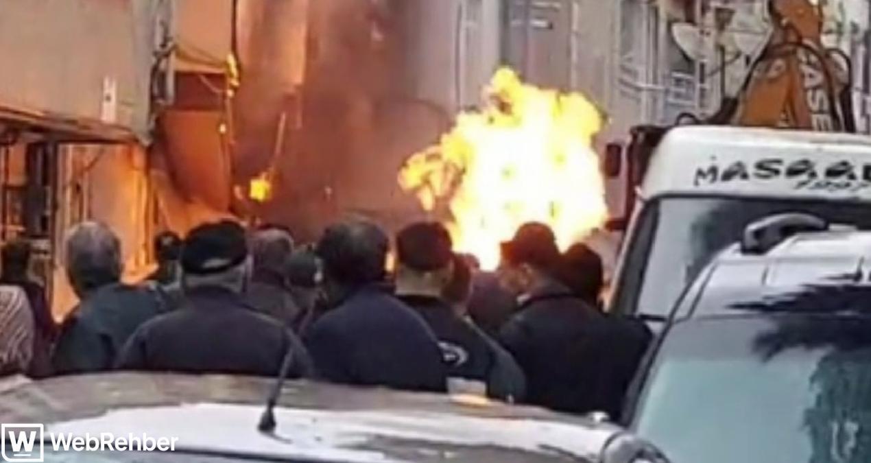 Avcılar’da doğal gaz patladı: 4 katlı binada yangın çıktı