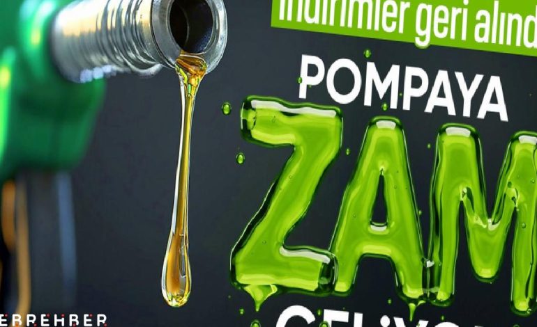 Benzine zam geliyor