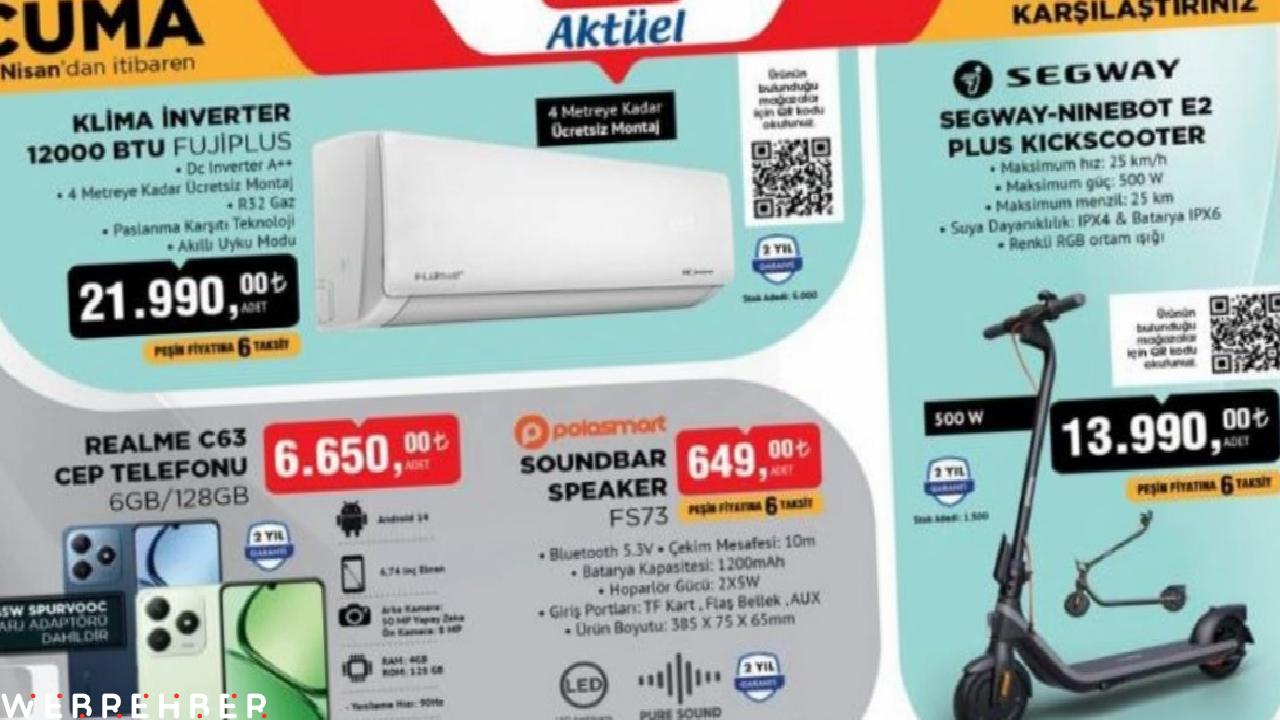 BİM 18 Nisan 2025 Cuma Aktüel Ürünler kataloğu yayınlandı