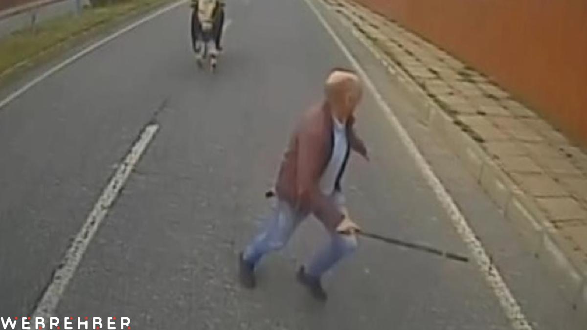 Bingöl’de boğadan kaçan şoför: Baktım boğa niyeti bozmuş, ben de kaçtım