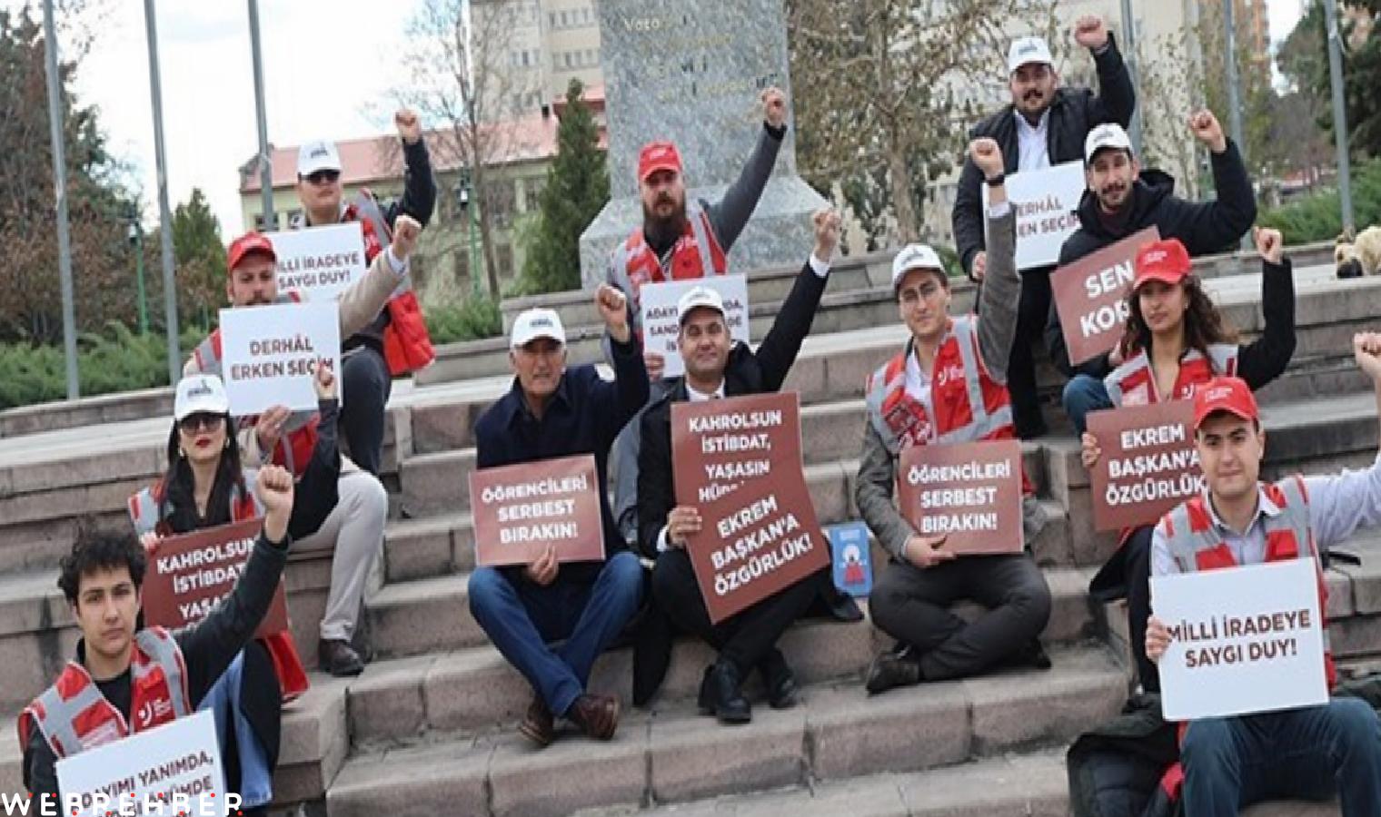 CHP Kırıkkale İl Başkanlığı’ndan ‘İmamoğlu’ için oturma eylemi: Her gün aynı saatlerde devam edecek