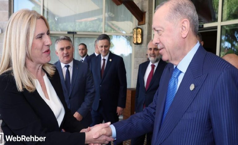 Cumhurbaşkanı Erdoğan, Bosna-Hersek Başkanlık Konseyi üyeleri ile görüştü