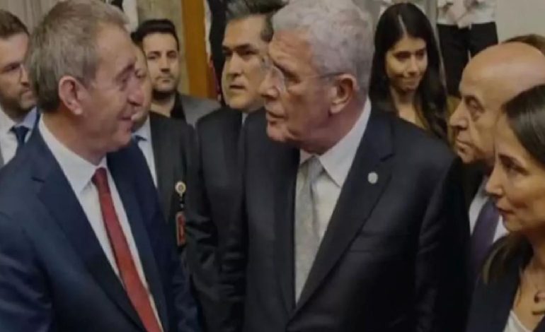 DEM Parti 11 yıl sonra TBMM resepsiyonunda! Bakırhan ile Dervişoğlu arasında samimi anlar
