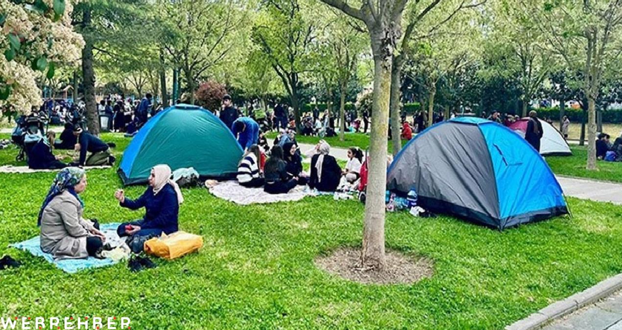 Depremden korkanların Gezi Parkı’na kurduğu çadırlar kaldırıldı