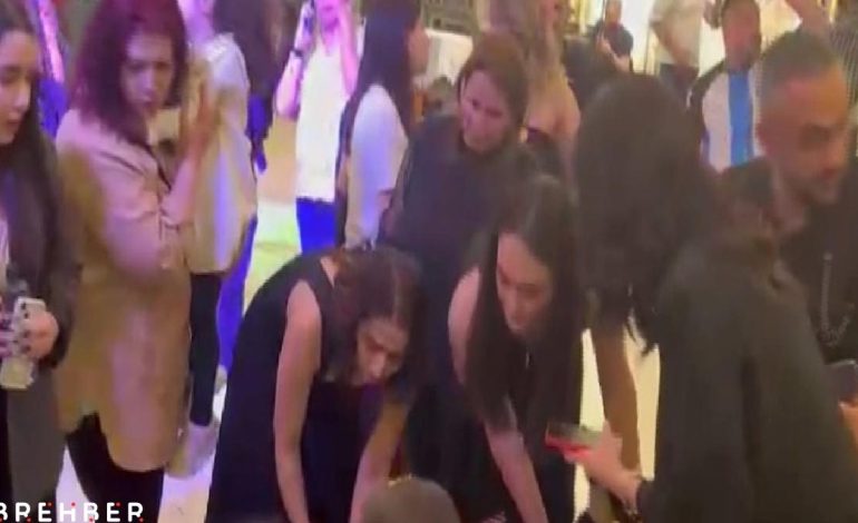 Depreme düğün salonunda yakalanan kadın bayıldı