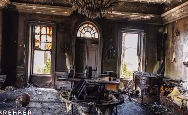 Eyalet valisinin milyonlarca dolarlık villası kundaklandı: Lüks eşyalar kül oldu, ev kullanılamaz hale geldi