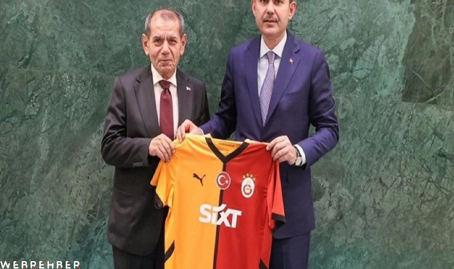 Galatasaray Başkanı Dursun Özbek’ten Murat Kurum ile Vedat Işıkhan’a ziyaret
