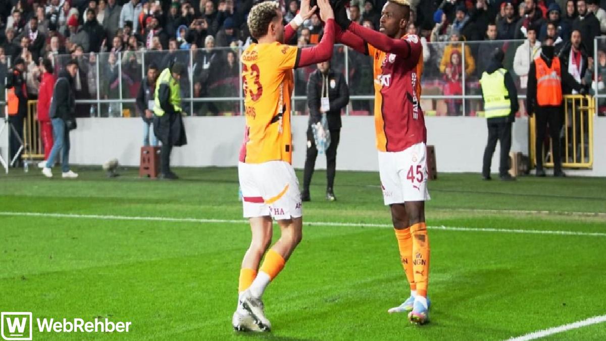 Galatasaray, Samsunspor’a karşı galibiyet serisini 8 maça yükseltti