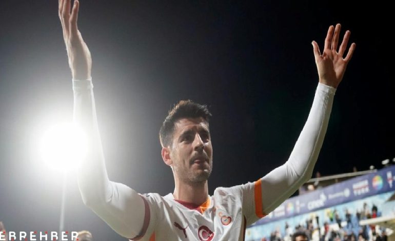Galatasaray’da galibiyet 3’lüsü Alvaro Morata’dan geldi