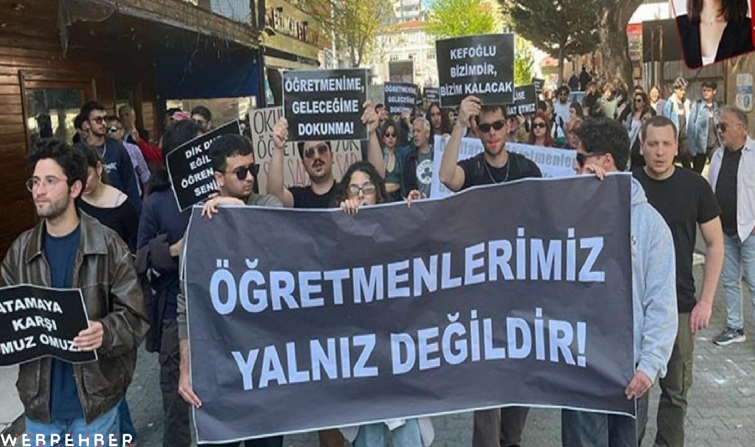 Hayrullah Kefoğlu mezunu öğrenciler öğretmenleri için eylemde!