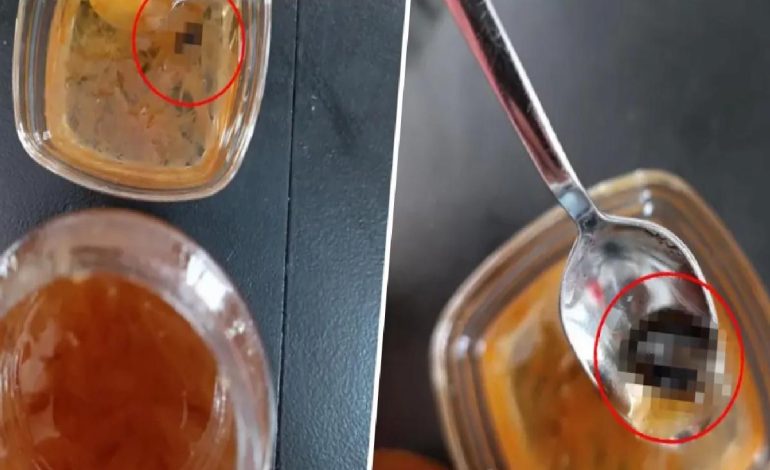 İçinden çıkana bakın! Reçeli kaseye döken vatandaş neye uğradığını şaşırdı