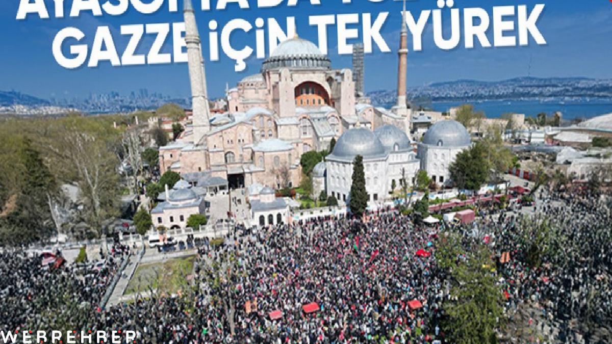 İstanbul Gazze için ayakta: Beyazıt Meydanı’na akın ettiler