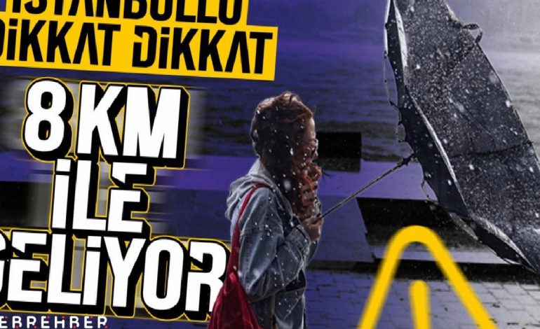 İstanbul için fırtına uyarısı: 6 ila 8 kuvvetinde