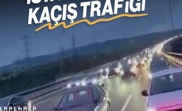 İstanbul’da deprem sonrası Ankara istikametinde trafik yoğunluğu