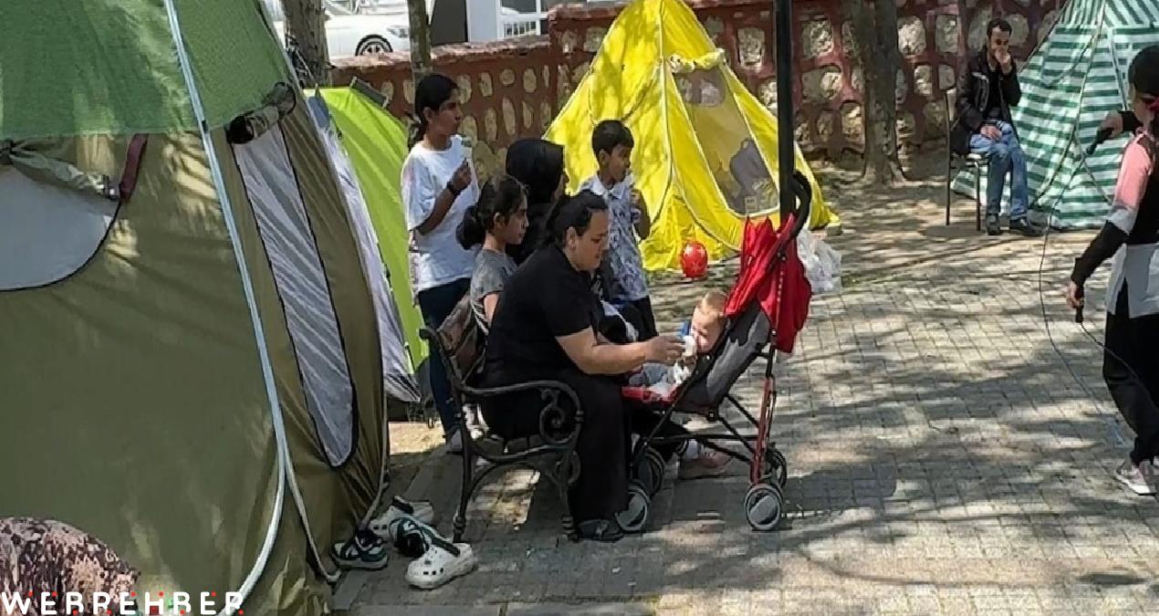 İstanbul’da deprem tedirginliği sürüyor: Evlerine girmekten çekinenler çadırlarda kalmaya devam ediyor