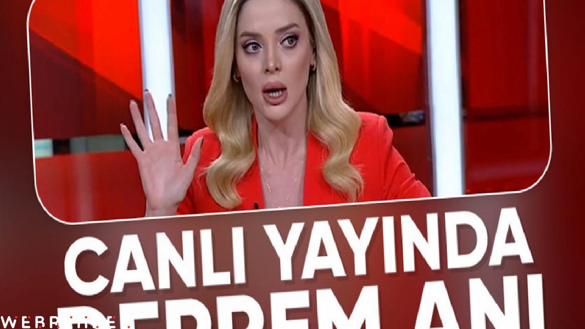 İstanbul’daki büyük deprem anında canlı yayında panik halleri