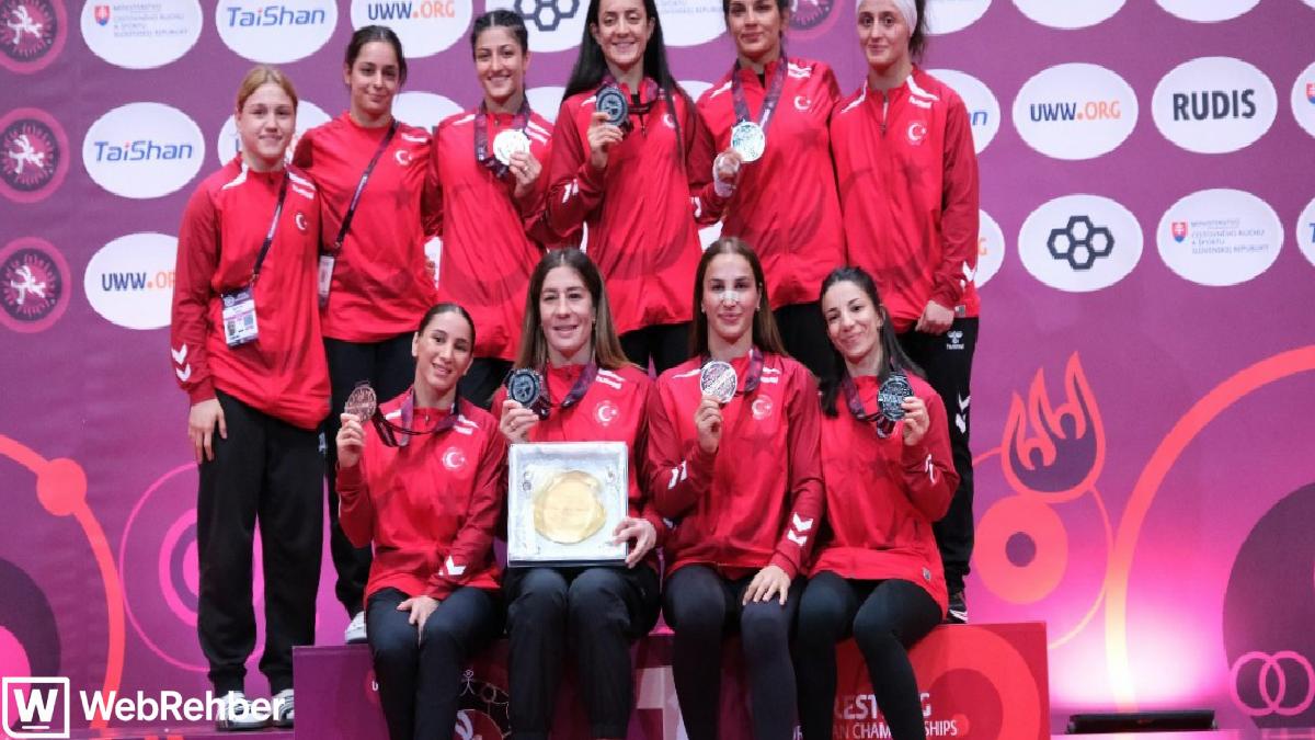Kadın Güreş A Milli Takımı, Avrupa ikincisi oldu