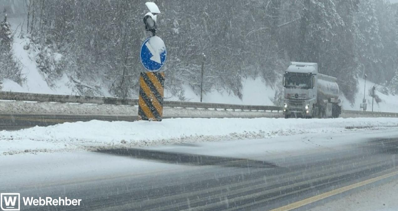 Kar, Bolu Dağı’na da düştü