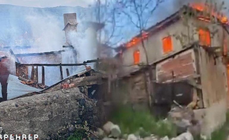 Karabük’te 2 Katlı Evde Yangın! Evler kullanılamaz hale geldi