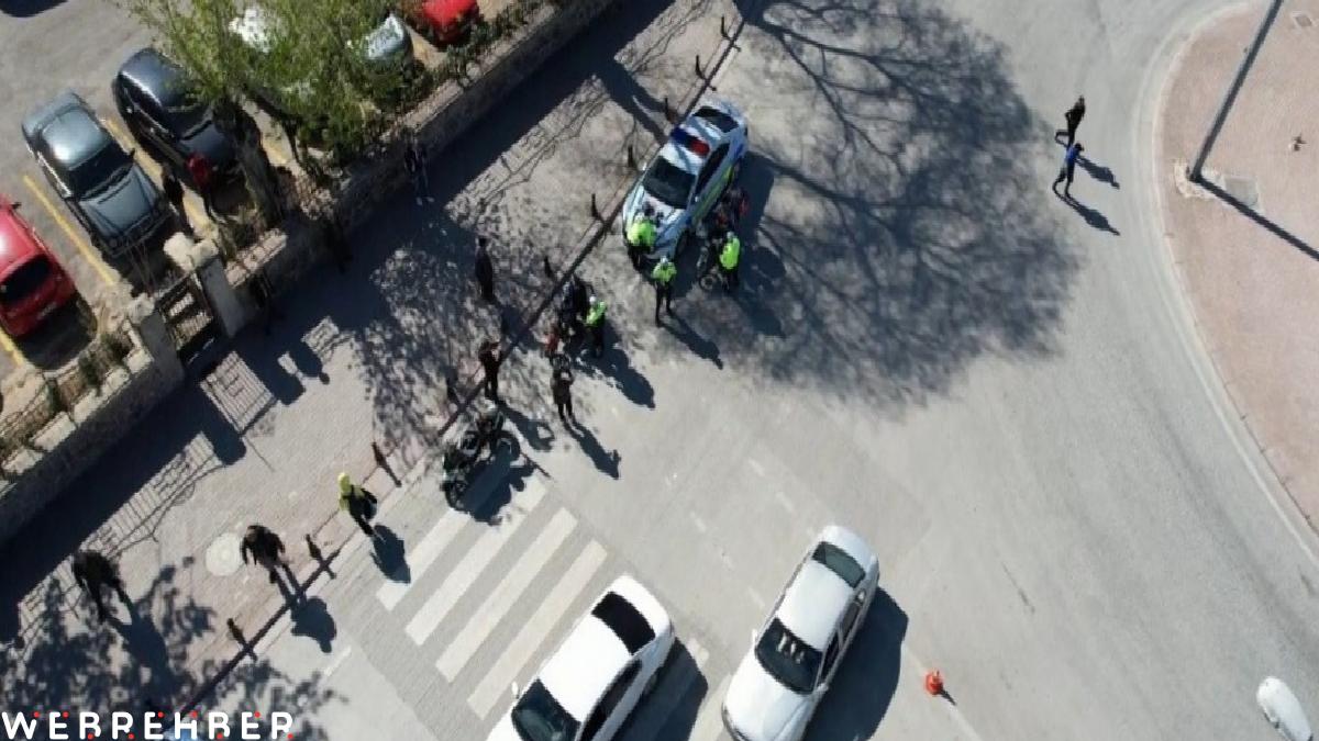 Konya’da motosiklet sürücülerine yönelik denetim: Kaskımı çaldılar