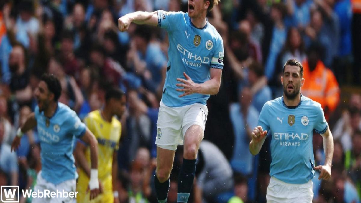 Manchester City, 2-0 geriye düştüğü maçta Crystal Palace’a 5 attı