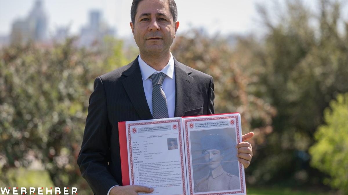 MHP’li Milletvekili, büyük dedesinin 105 yıllık şehadet belgesine kavuştu