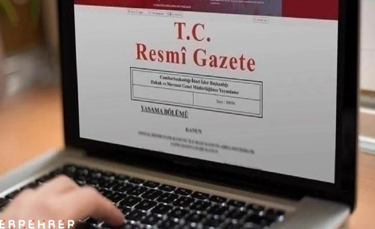 Milletlerarası anlaşmalar Resmi Gazete’de