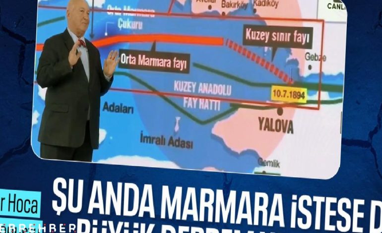 Övgün Ahmet Ercan: Marmara istese bile büyük deprem üretemez