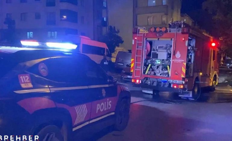 Park halindeki araç alev aldı, yanındaki TIR’da etkilendi