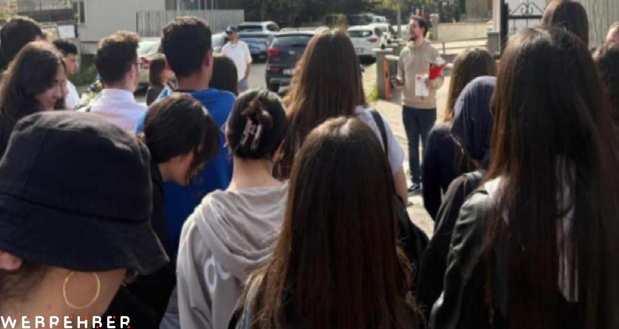 Pendik Fatih Anadolu Lisesi öğrencileri de dayanışma için toplandı