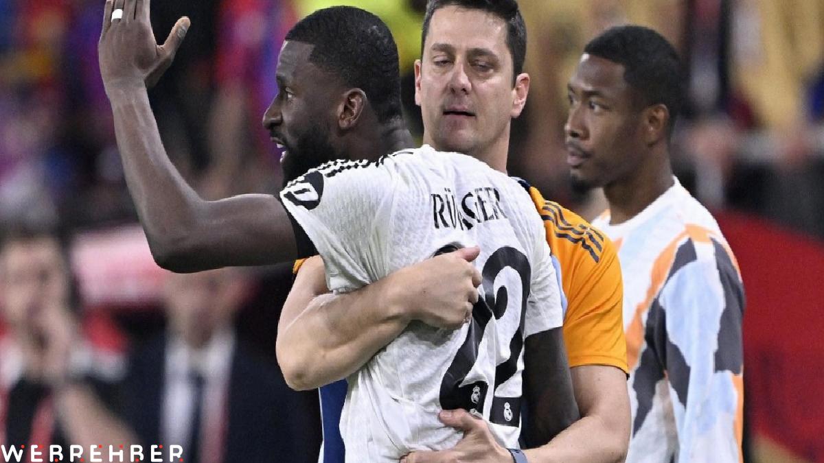 Real Madrid oyuncusu Rudiger’e “hakeme cisim fırlattığı” için 6 maç ceza