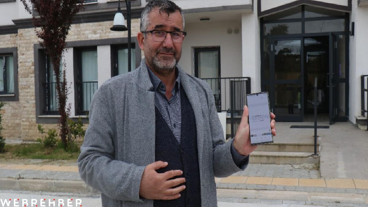 Sakarya’da deprem öncesinde telefonuna gelen uyarı ile o anları kayıt altına aldı