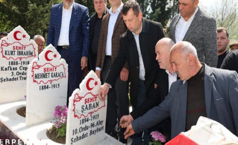 Samsun’da 3 şehit için 110 yıl sonra anma programı düzenlendi