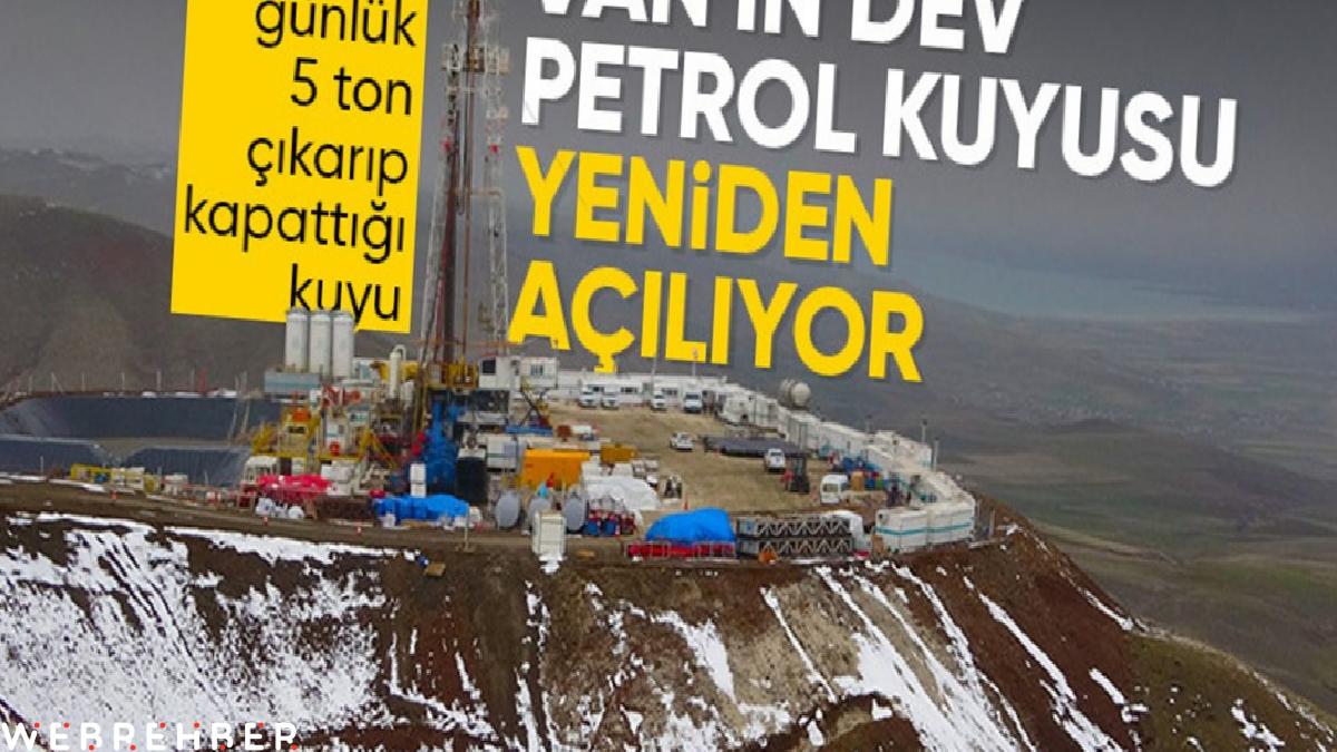 Van’da petrol aranıyor: 200 tonluk dev sondaj kulesi kuruldu