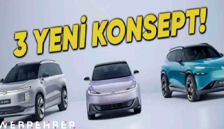 Volkswagen, Yapay Zekâ Destekli Üç Yeni Elektrikli Konsept Modelini Tanıttı