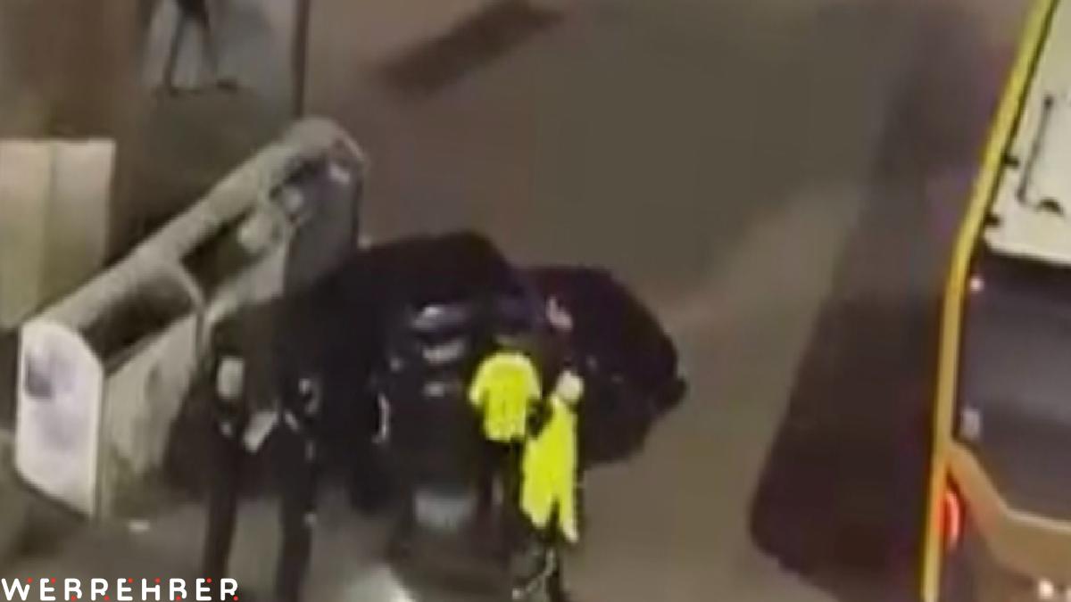 Bursa’da kaza yapan sürücü, polisi görünce kendini araca kilitledi