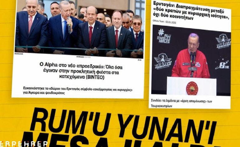 Cumhurbaşkanı Erdoğan’ın KKTC ziyareti Rum basınında