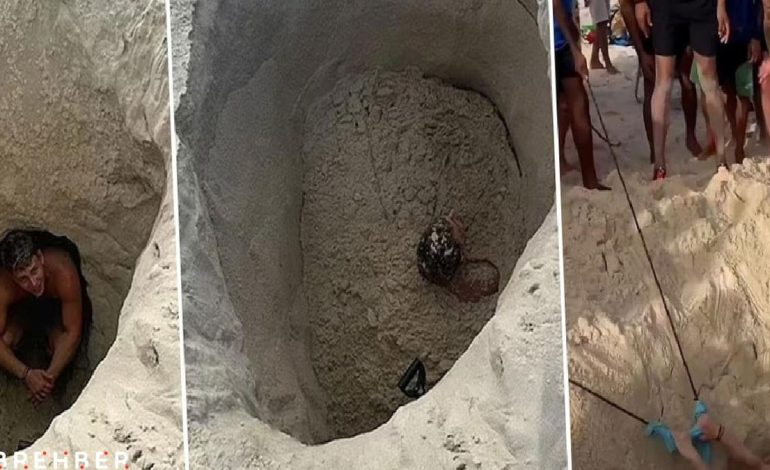 Eğlenmek için kazdığı çukur hayatının kabusu oldu