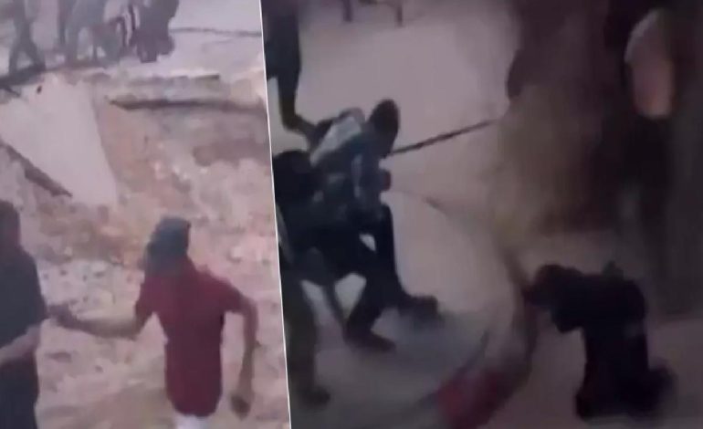 Hastane avlusu sığınak delici bombayla vuruldu! İsrail’in vahşeti kamerada