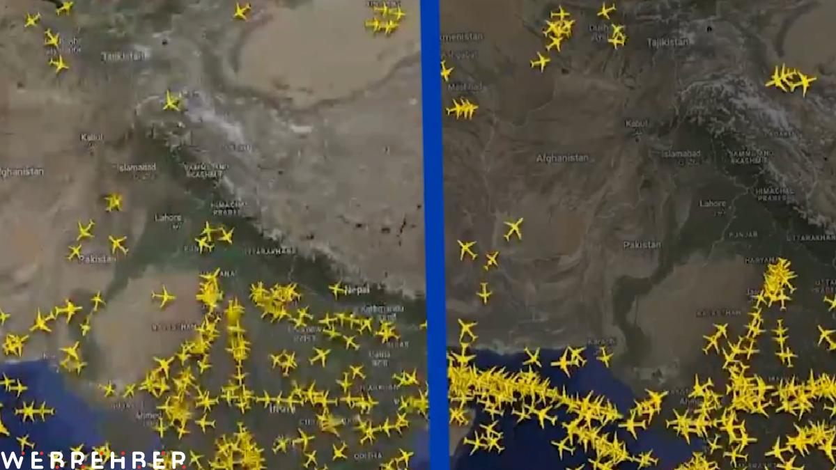 Hindistan ve Pakistan hava sahasında sivil uçuş trafiği azaldı