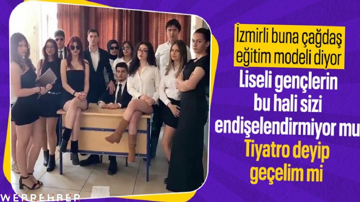 İzmir’de lisede gençlerin çektiği video tepkiye neden oldu