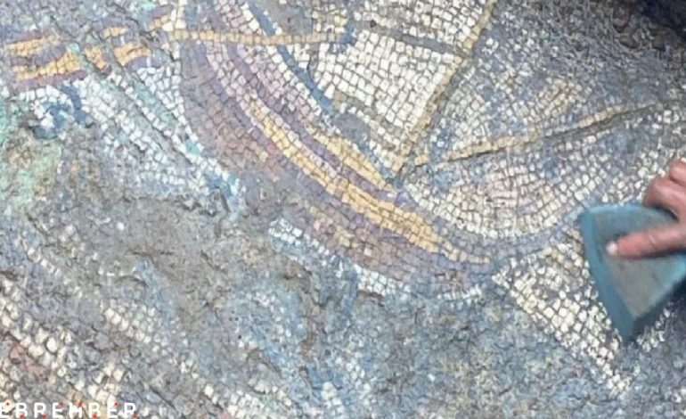Papa’nın gideceği Bursa’nın İznik ilçesinde İsa dönemine ait mozaik bulundu