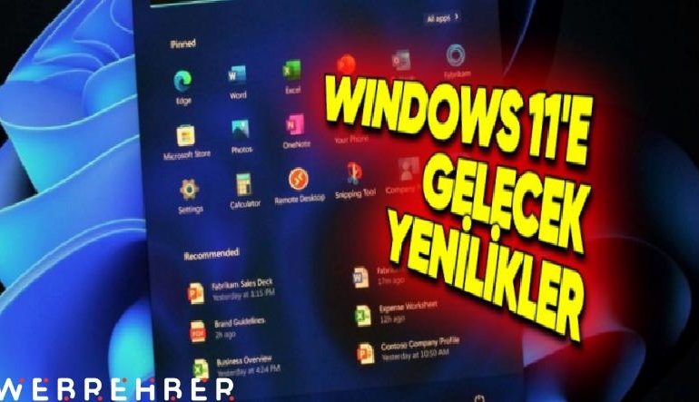 Windows 11’e Gelecek Yeni Özellikler Açıklandı